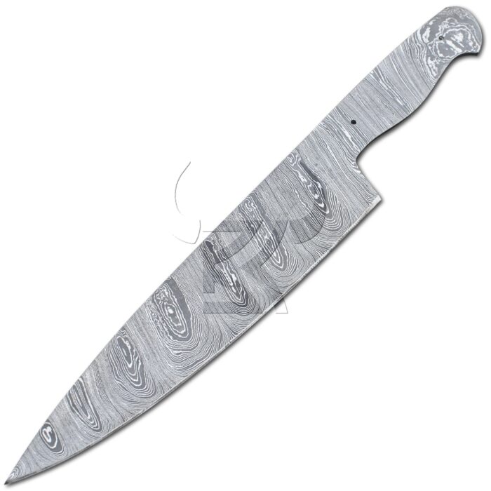Damascus Chef Blank blade | Kitchen knife Blank blade | Fixed Blade Blank blade - Image 1