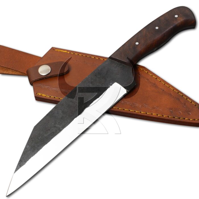 Handmade Seax Knife with Sheath | Modern Viking Knife | Fixed Blade Custom Knife - Image 1
